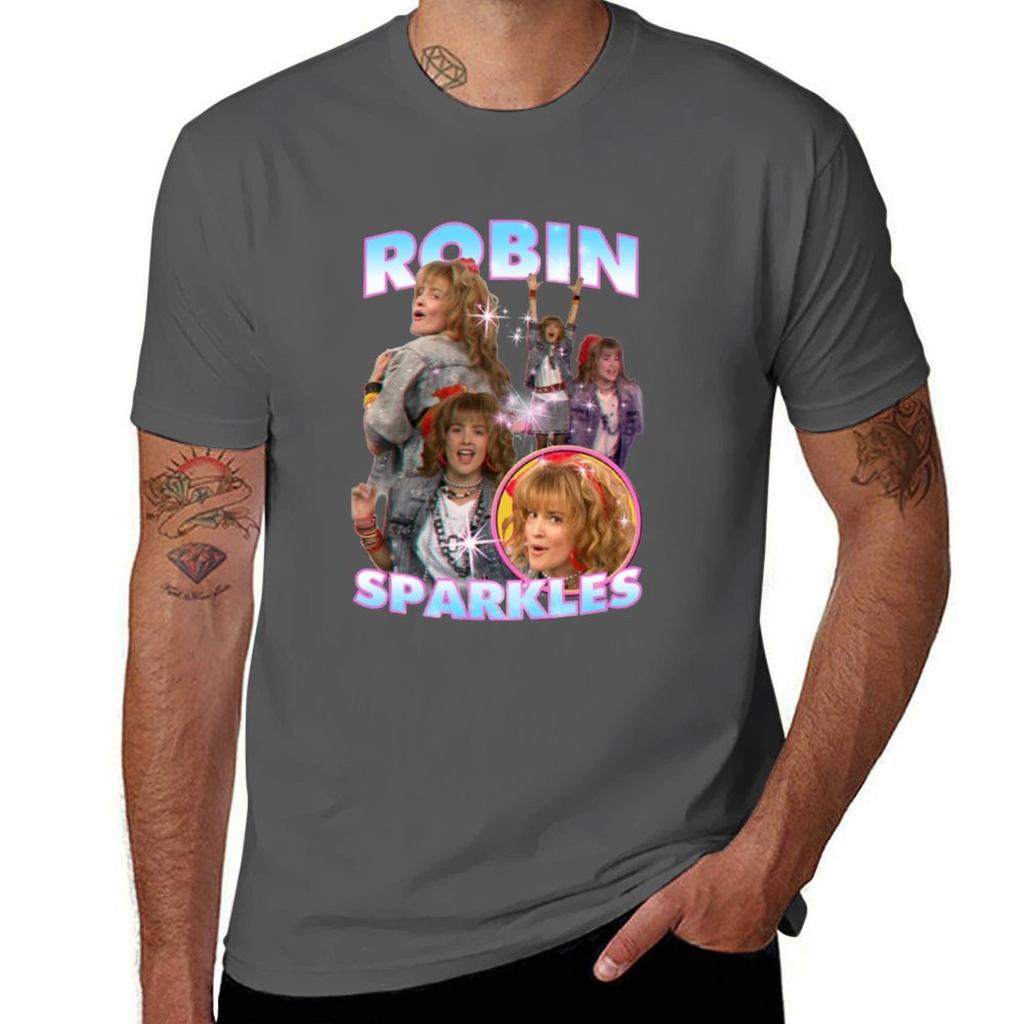 Robin Sparkles Bootleg Tshirt Stylish Graphic Short Sleeve Top