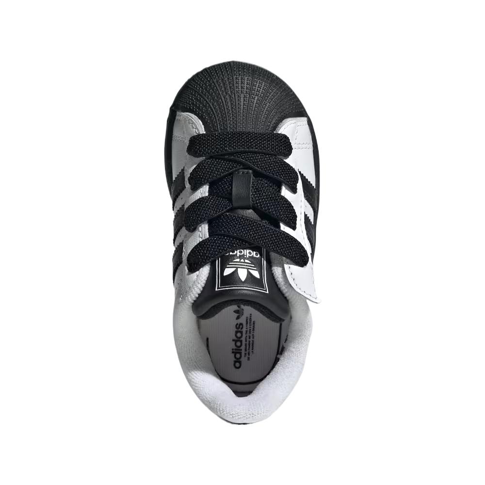 adidas Superstar 2 CF EL I White Black Sole Baby Sneakers Cloud-White Core-Black JI0212