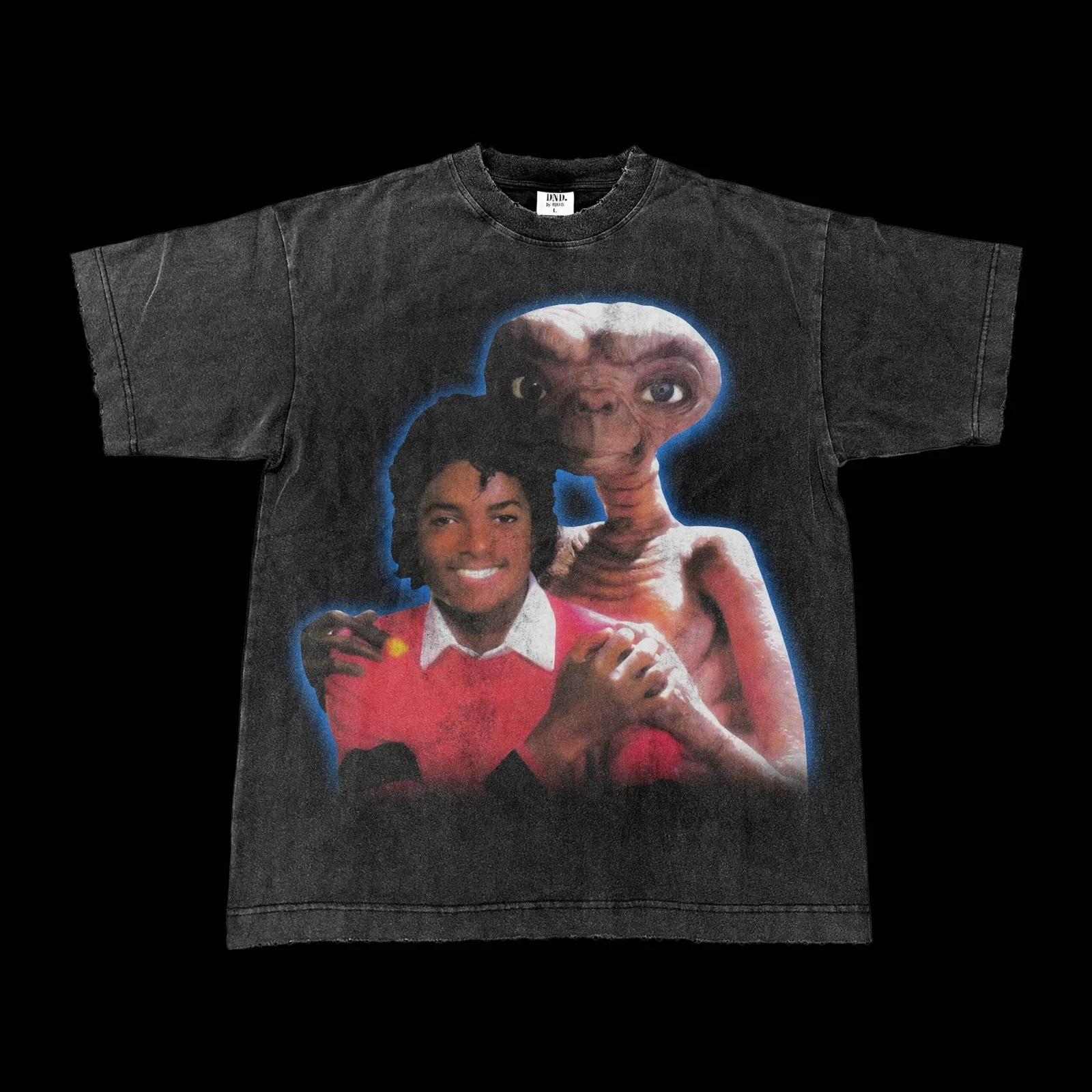 Michael jackson and ET tshirt reprint_ vintage movie tshirt S