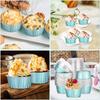 50Pcs Foil Ramekins Cupcake Baking Cups Holders Cases With Lid,Aluminum Foil Cupcake Liners,Muffin Liners Cups With Lid