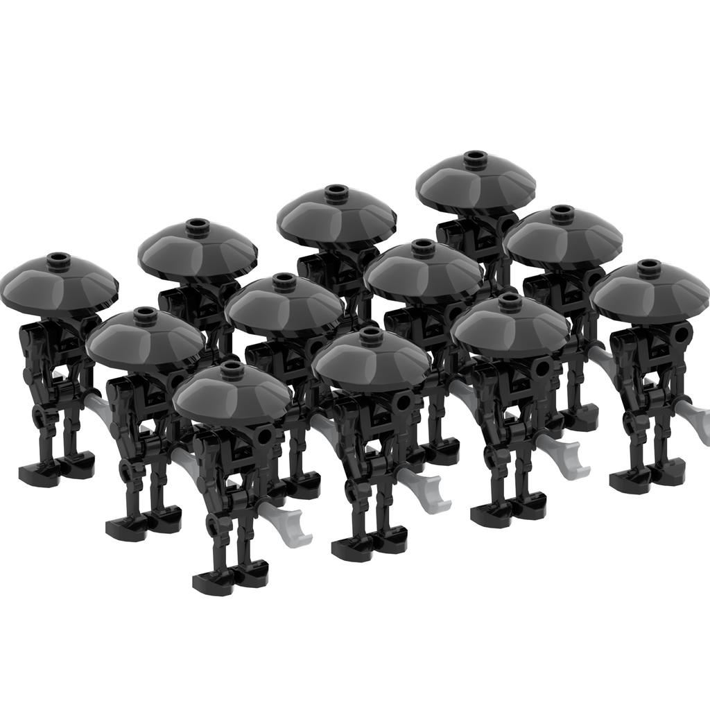 MOOXI Space Wars Series Robot Model MOC Brick DIY Diorama Adult Children Toys Building Block Set Montessori Gift Room Decoration