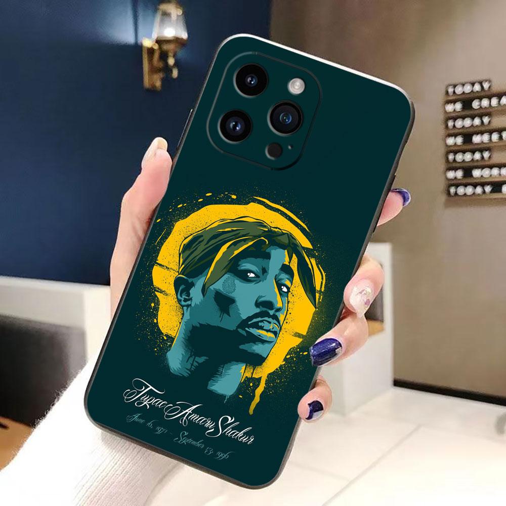 Rapper 2pac Tupac Yinuoda Cover Phone Case For iphone Apple 17 AIR 16E 16 15 14 13 12 11 Pro XR Max 8 7 Plus TPU Case Funda Capa