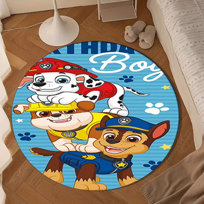 Paw Patrol: Heroic Rescue Round Mat Home Decor, Chair Rug For livingroom,Bedroom, Doormat Home Decor Birthday Gift Christmas Gifts