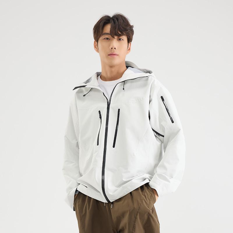 

Всепогодная куртка для приключений на открытом воздухе: Ветрозащитная, Водонепроницаемая, Устойчивая к пятнам оболочка для пеших походов, велоспорта и альпинизма XL