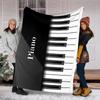 1PC Piano Keys Music Printed Blanket, All Season Lightweight Home Office Outdoor Nap Multifunctional Blanket A17