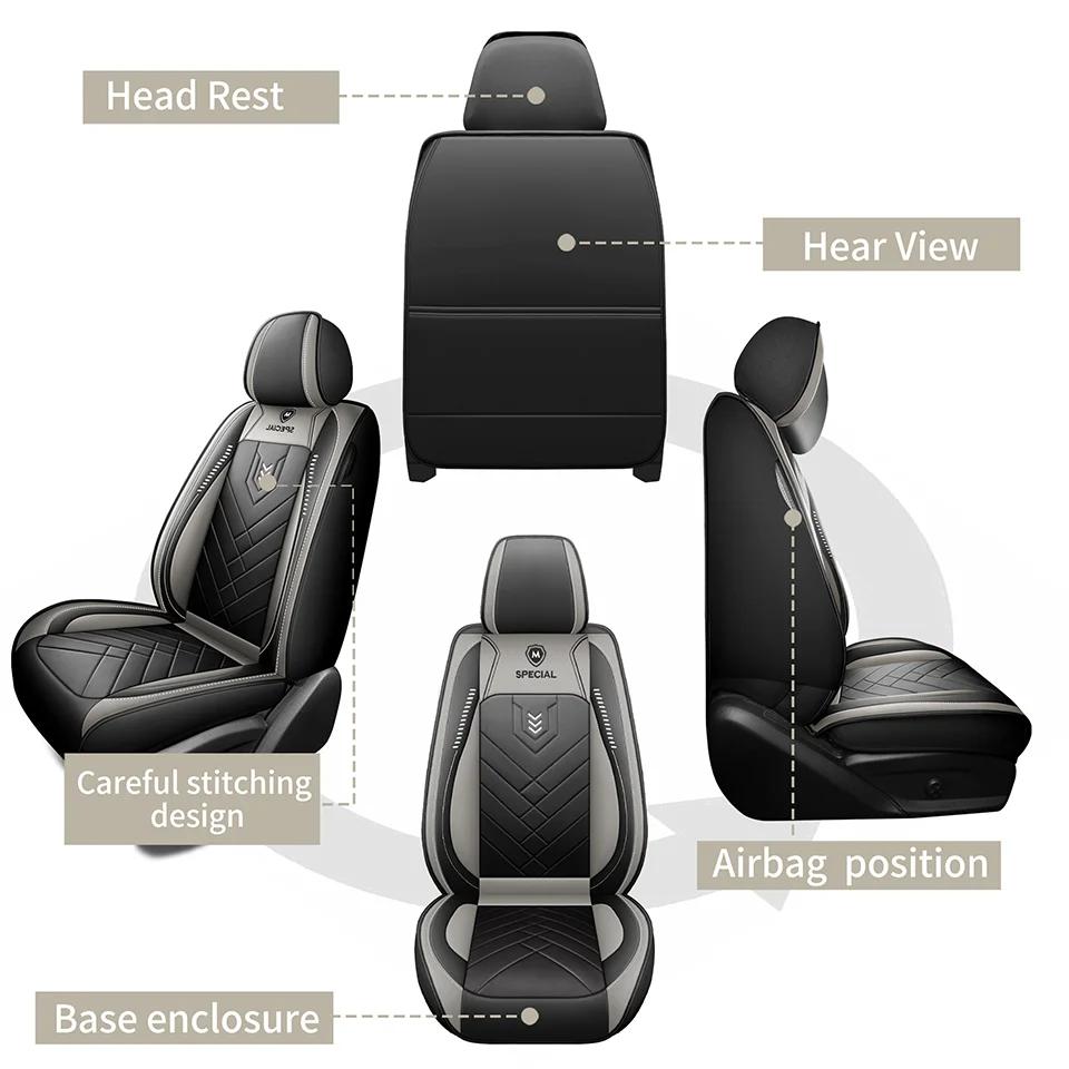 1pcs Car Seat Cover Full Surround New Seat Cushion Leather Car Cover Four Season Universal Seat Cover Seat Cover