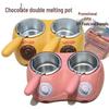 Electric Double Pot Chocolate Melting Furnace for Home Baking