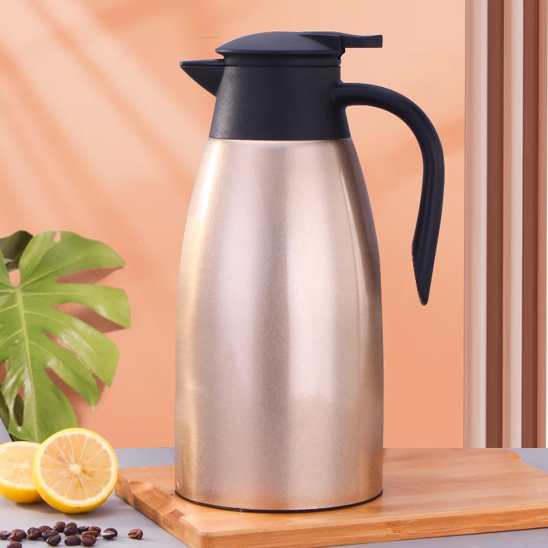 Dvouvrstvá vakuově izolovaná kávová konvice z nerezové oceli 304 - Zesílená domácí termoska pro udržení tepla a chladu