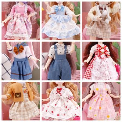 DIY Toys 1/6 Bjd Doll Clothes Skirt 11 Inch BJD Dolls Dress 30cm BJD Doll Clothes  Cotton Doll