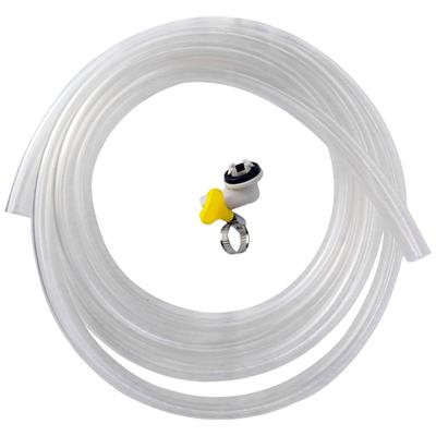 10Ft Air Conditioner Condensate Drain Hose with Connector Long Extension Drain Hose Kink Free Water Pipe PVC Texture