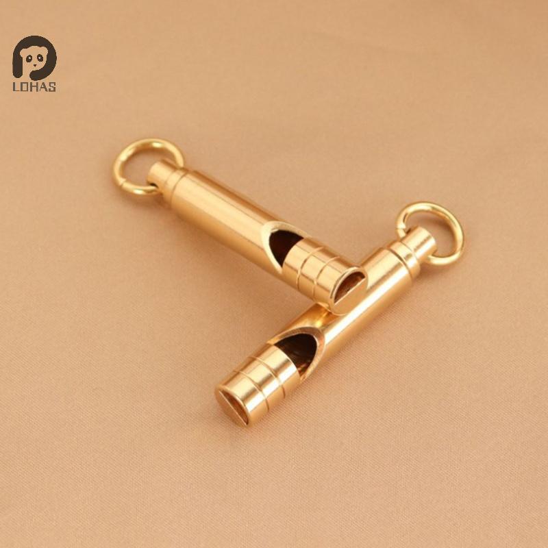 S Multifunctional Brass Emergency Survival Whistle Portable Keychain Outdoor Tools Whistle For Camping Hiking