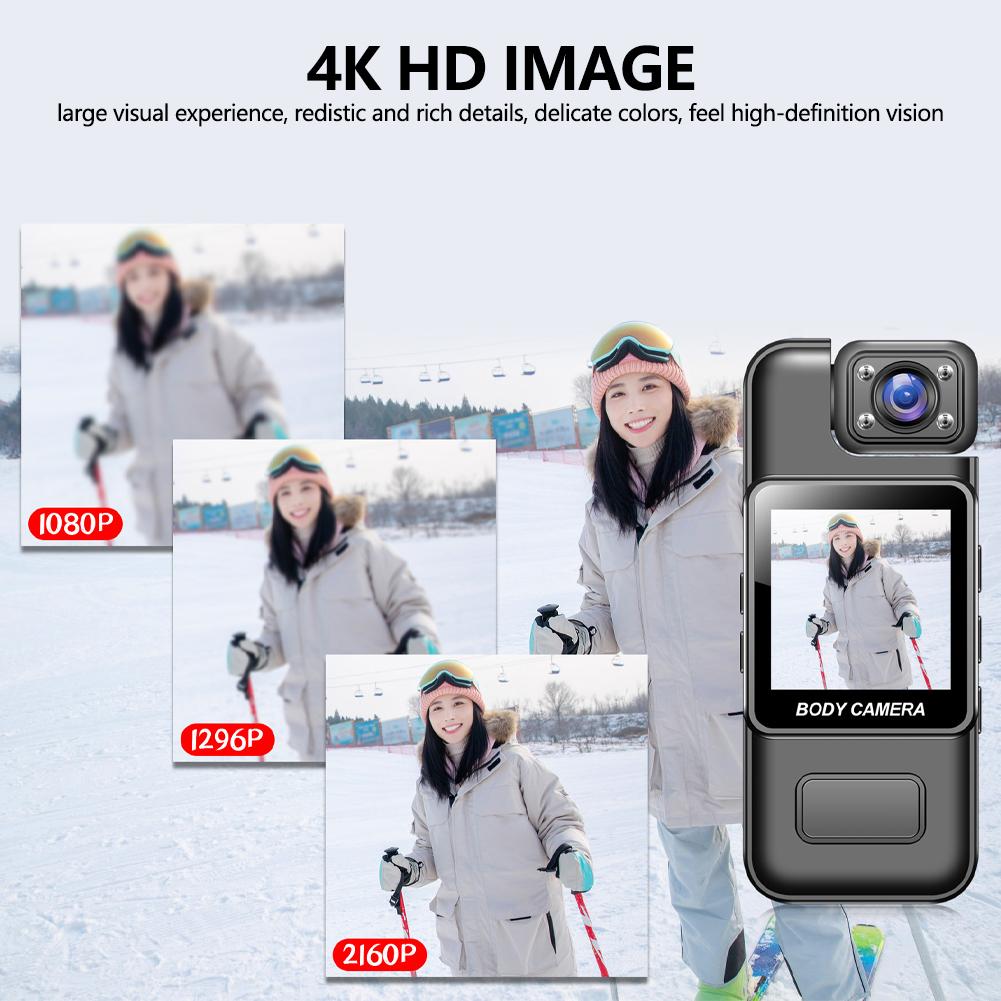 Portable Mini 4K WiFi Sports Camera with Screen HD Outdoor Cycling Action Cam DVR Recorder Waterproof Mount Camera