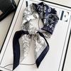 70x70cm Fashion Headbands Hijab Scarf For Women Paisley Print Neckerchief Silk Satin Bandana Head Tie Scarves Female Hairband