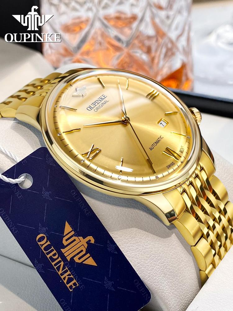 OUPINKE Top Swiss Certified Men Watch Luxury Brand Fully Automatic Mechanical Watch Ultra Thin Sports Original Men's Watch 3269