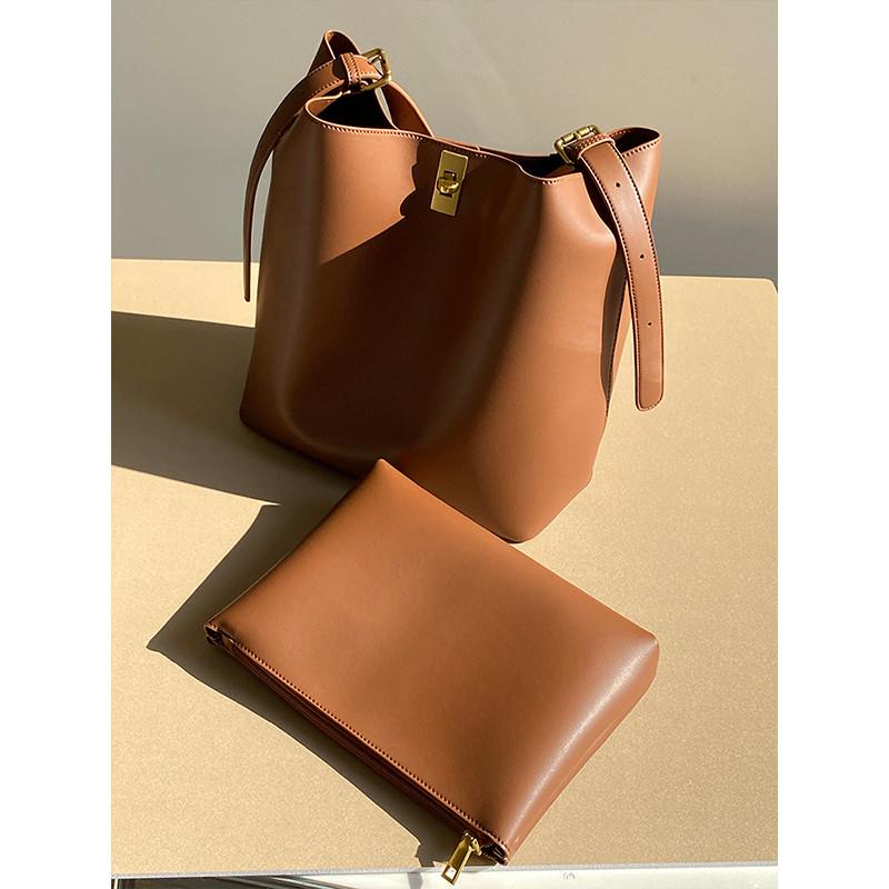 IELGY Simple Casual Commuter Bucket Bag