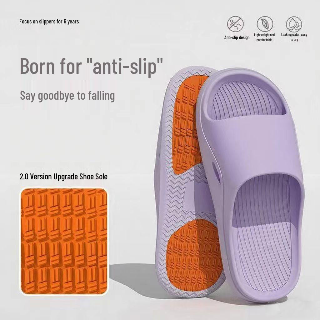 Odorless Non-slip Indoor Shower Slippers - 2026 Style, Wear-resistant Gift for Parents