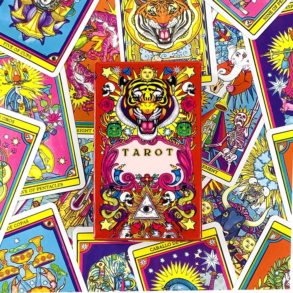 New Tarot Cards Chinese Style Deck Oracle English Visions Divination Edition Borad Playing Games Family Gathering Game Cards