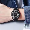 Cool Men'S Watch Rubber Strap Personality Fashion Trend Quartz Black Silicone Men'S Watch Luminous