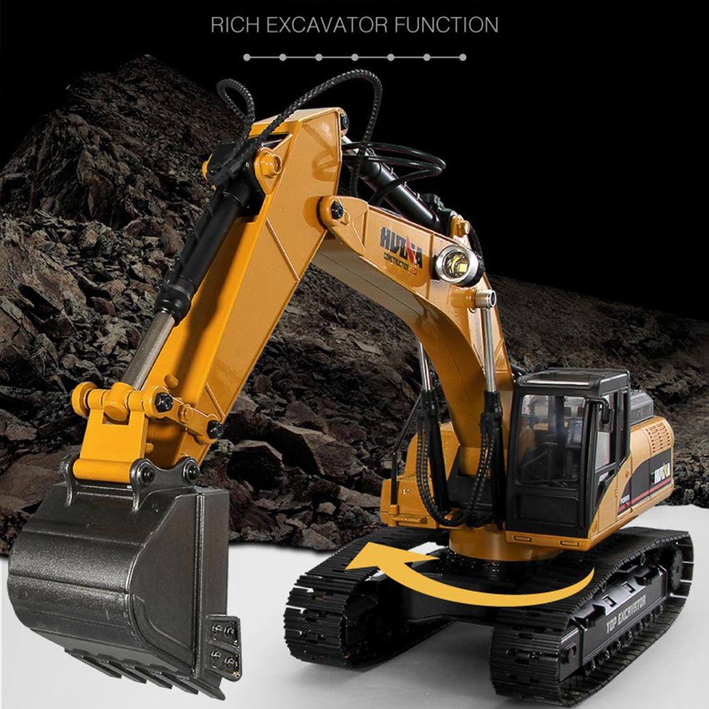 1/14 580 RTR 23CH Metal RC Excavator 580 Remote Control Truck Car with Car Light Sound  RC Model Remote Excavator