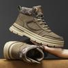 Winter Autumn Men's Boots High Top Casual Sneakers Men Designer Anti-Slip Ankle Boots Outdoor Thick Sole Mens Work Boots New