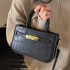 Spring and Summer Hot Sale Niche Simple Stone Pattern Texture Portable Small Square Bag Women's Casual Versatile Commuter Light Luxury Messenger Bag
