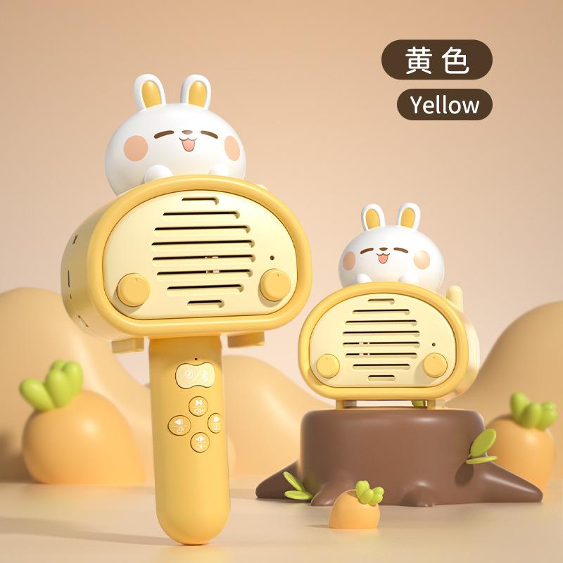 

Children S Wireless Bluetooth Rabbit Microphone Karaoke Singing Machine Microphone Baby Early Education Singing Machine 61