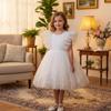 Robe de Princesse Formelle pour Enfants - Jupe Bouffante Fleurie Style Européen & Américain pour Défilés de Mode & Spectacles de Piano