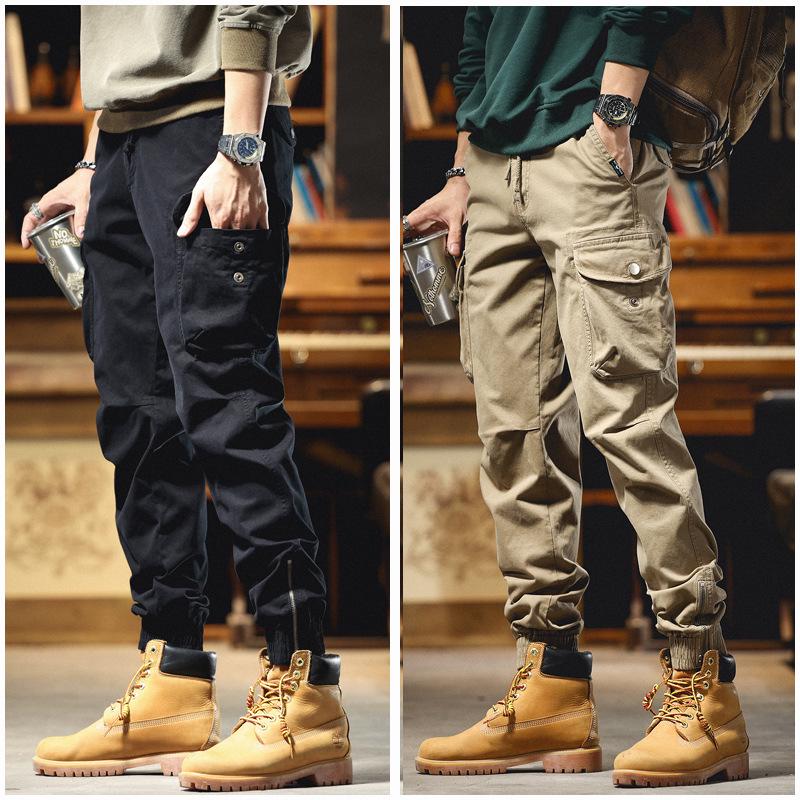 Men's Retro Casual Multi-Pocket Cotton Pants