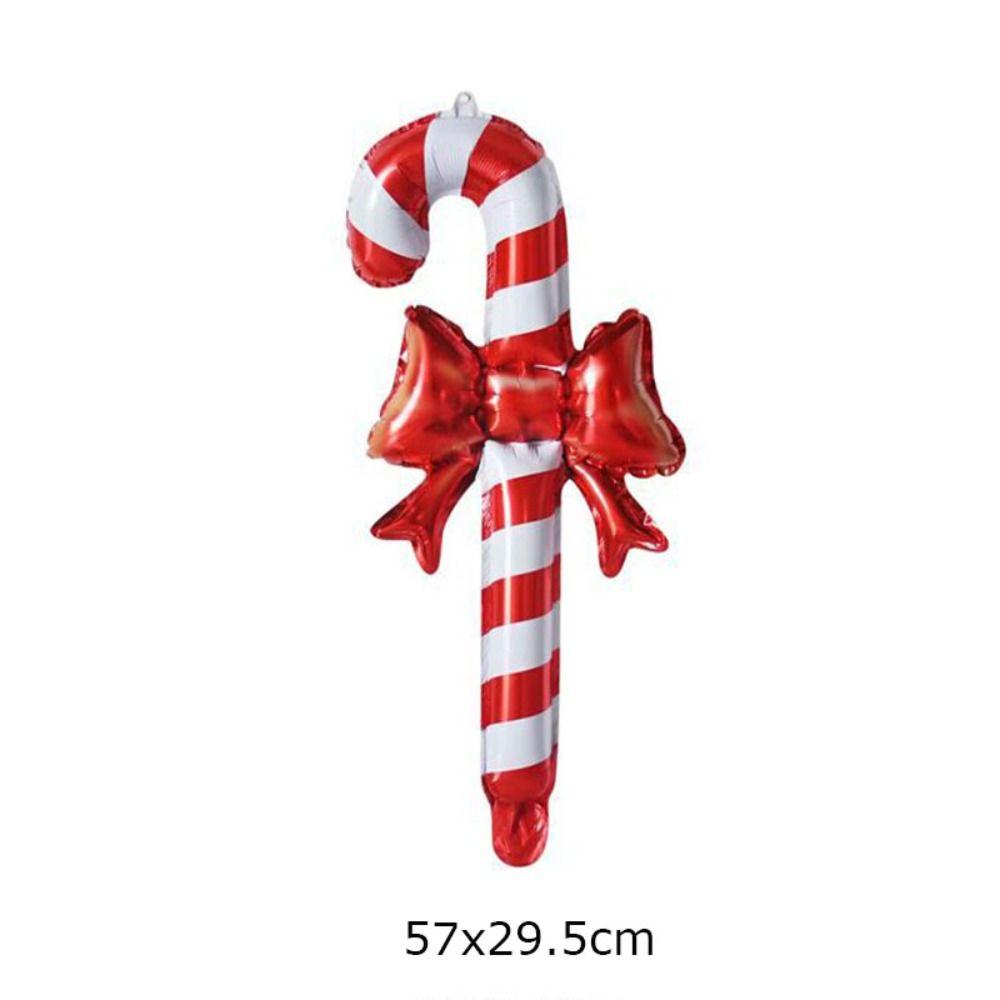 Merry Christmas Christmas Stick Air Balloons Snowman Elk New Year Balloon  Photo Props