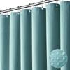 1pc Waterproof Shower Curtain Plain Waffle Mildew-proof Shower Curtain Bathroom Partition Curtain Home Living Room Decoration