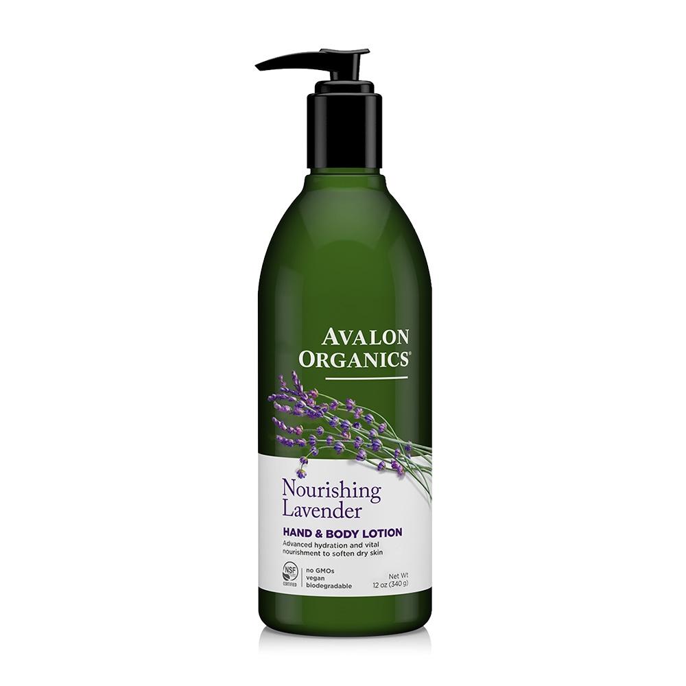 Lotion nourrissante pour les mains et le corps à la lavande, 12 oz