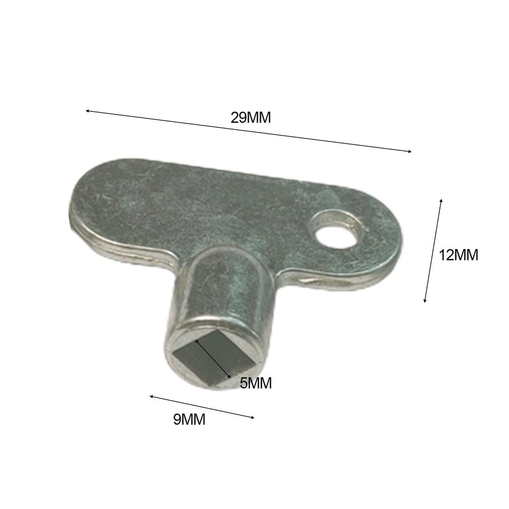 Exhaust Valve Key 5×5mm Shatterproof Material Silver Zinc Alloy