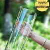 Acrylic Hydroponic Vase for Living Room - Large, Drop-Proof, Transparent, High-End Feel, Perfect for Lucky Bamboo Flower Arrangements.