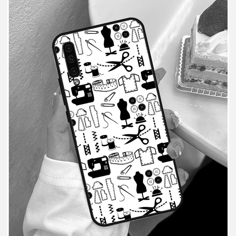 Sewing Scissors Soft Silicone Case For Samsung A52S A12 A22 A32 A42 A52 A72 A31 A51 A71 A50 A70 A20e A21S