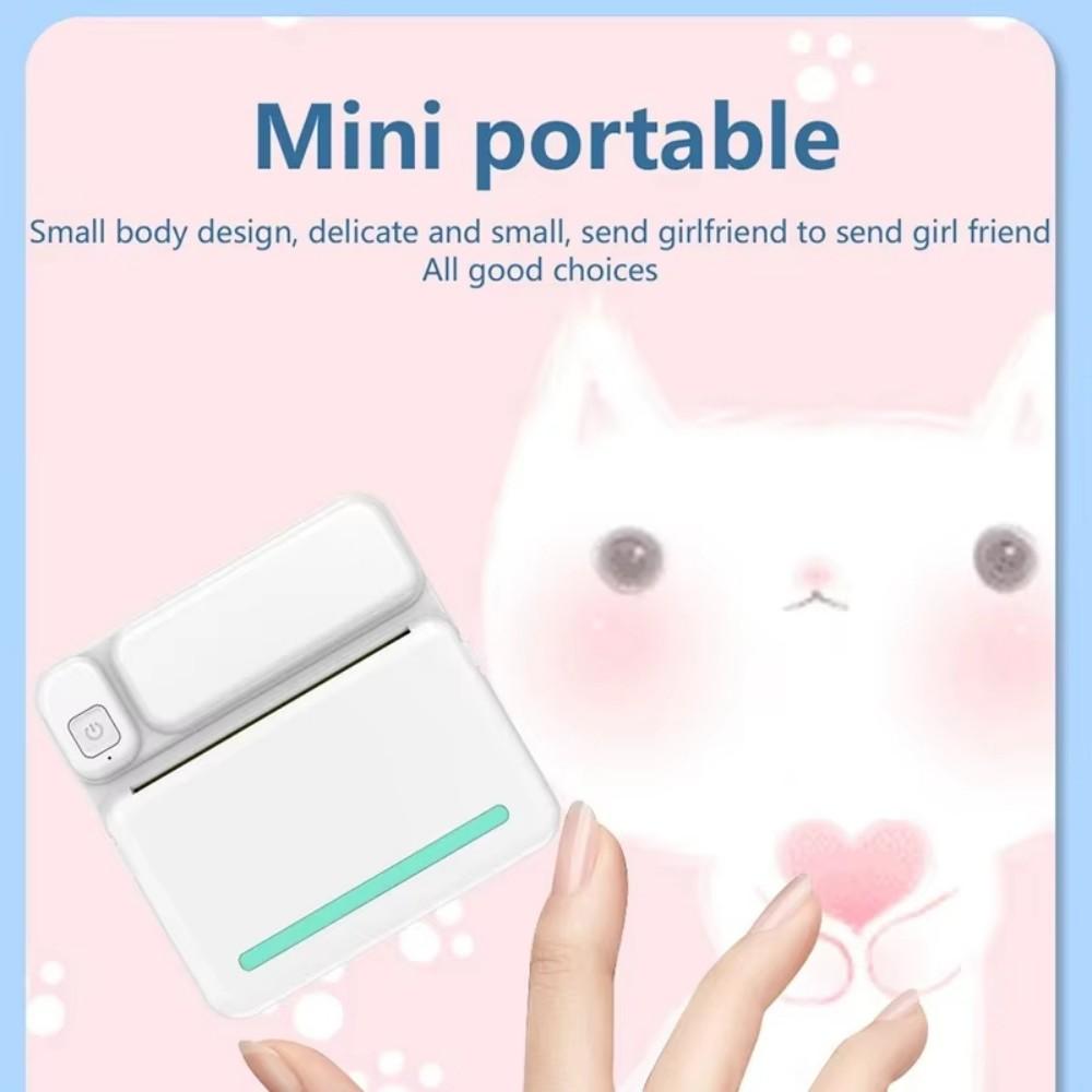 MINI Print Portable Thermal Printer Photo Pocket Thermal Label Printer 58mm Printing Wireless BT Android IOS