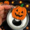 Novelty Holiday Kitchenware Halloween Soda Tab Opener Keychain Cute Skull & Pumpkin Can Puller Reusable Drink Beverage Auxiliary Opener Portable