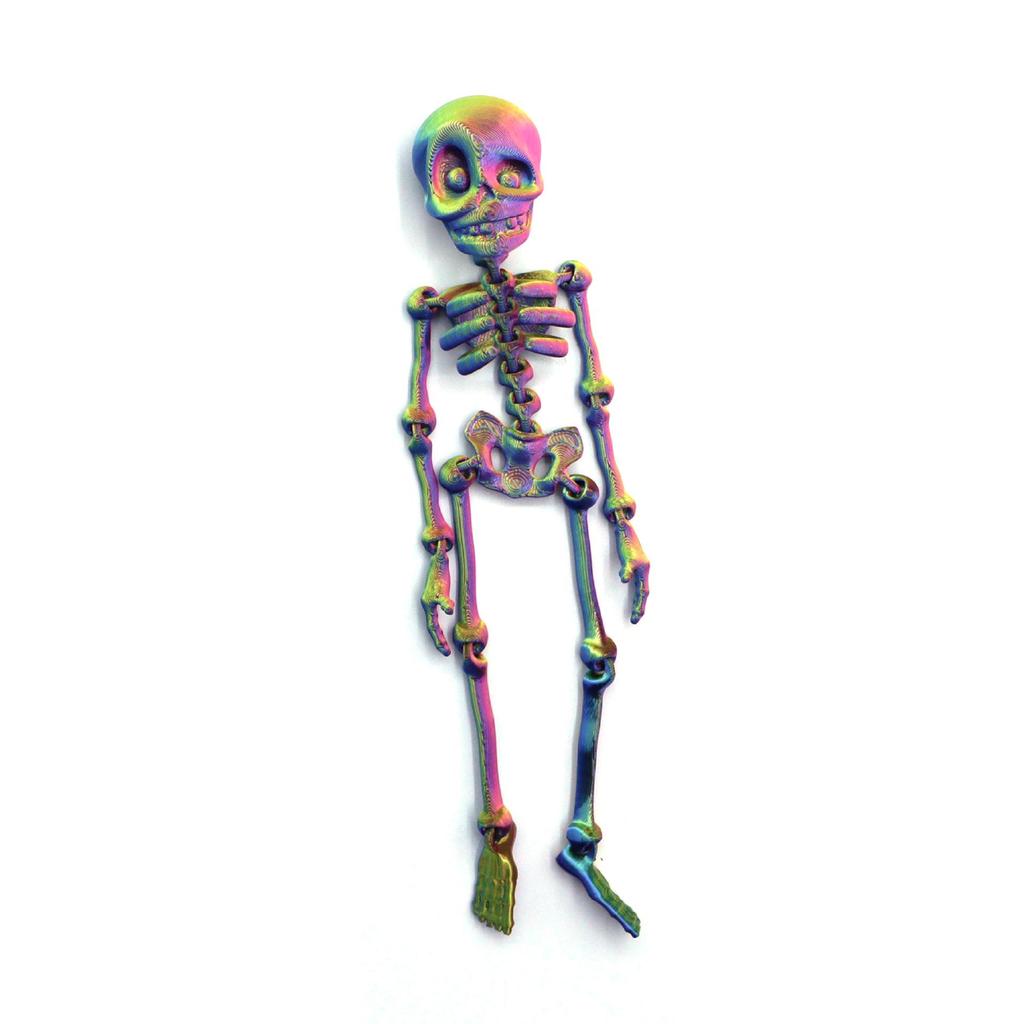 Poseable 3D Printed Skeleton Figure Ornament - Trendy Decoration Toy Gift