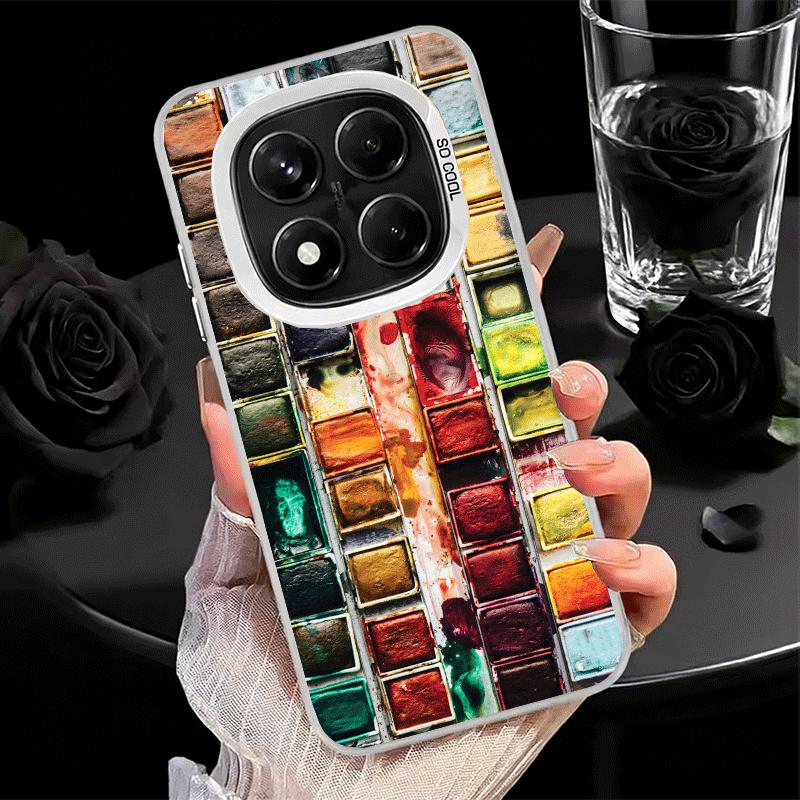 Watercolors Set Paint Palette Soft Phone Case for Xiaomi Redmi Note 13 14 15 Pro Plus 12S 12 11S 11 11T 10S 10 Shockproof Cover