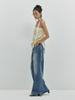 Minderly Shirring Satin Skirt - Lemon