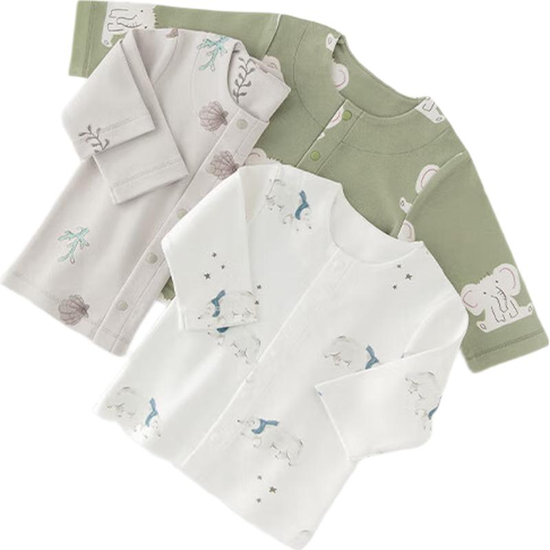 Guaiqixiong Baby Unisex 100% Cotton Long-Sleeve Cardigan 90