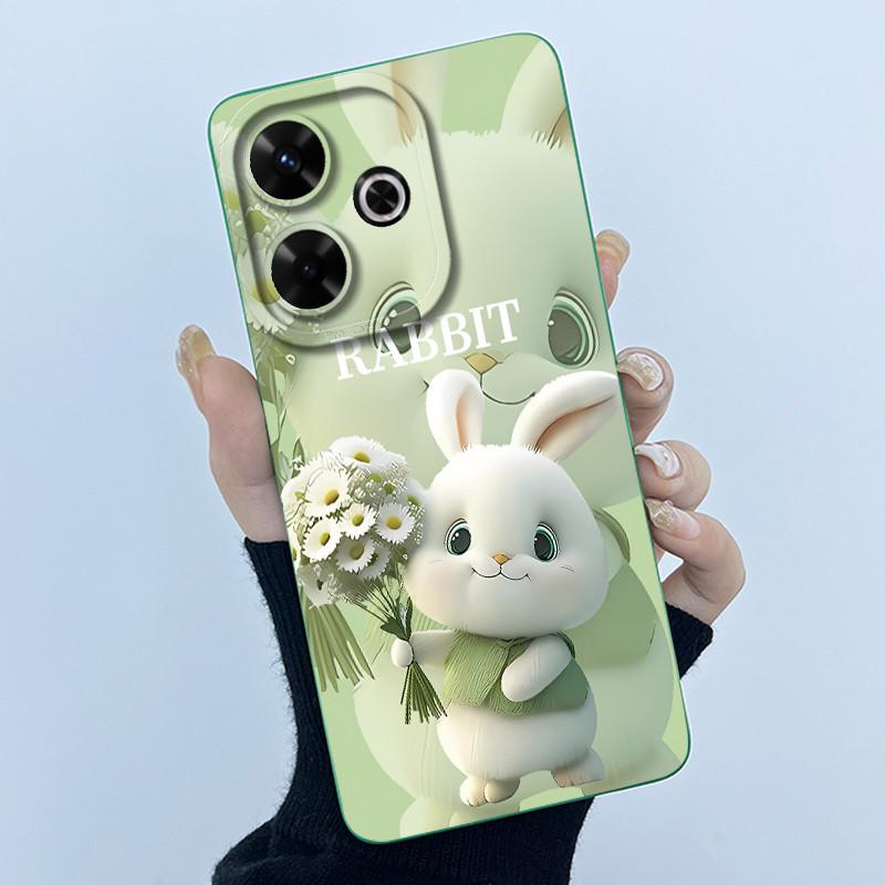 Hülle Für Xiaomi Poco M6 4G Redmi 13 4G 13 5G Niedlicher Panda Süße Mädchen Katzen Silikon Weiche Rückabdeckung Stoßstange Schlanke Schutzhülle