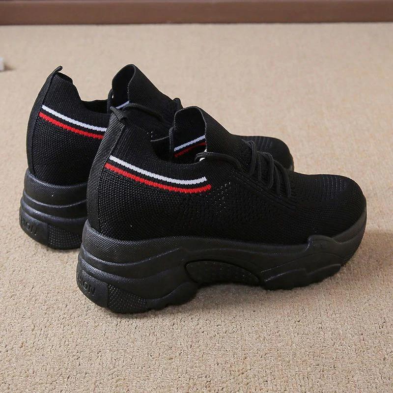Fashion Summer High on Platform Ladies Footwear Cheap Comfortable and Elegant Vulcanized Shoe Sale Daily Routine Aesthetic Women's Shoes