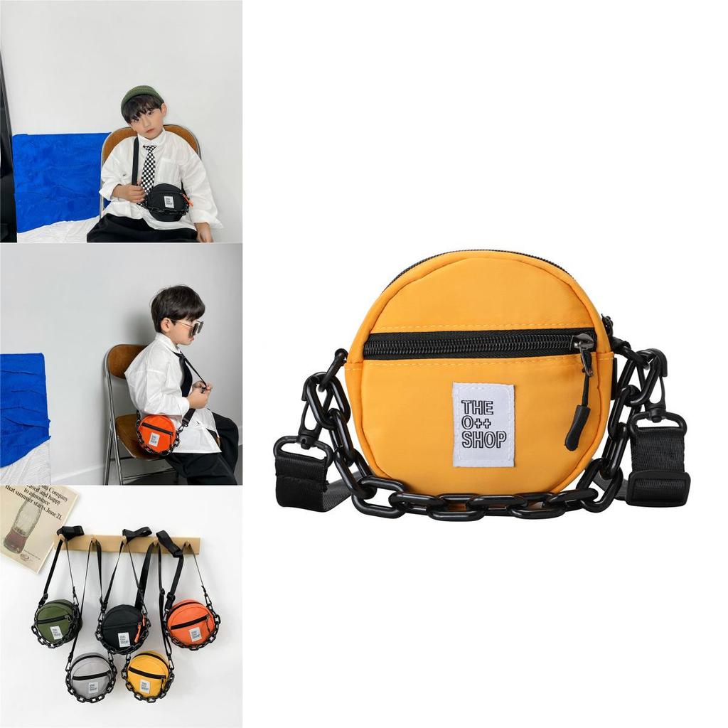 Stylish Mini Nylon Round Bag For Kids Lightweight And Trendy Children's Purse