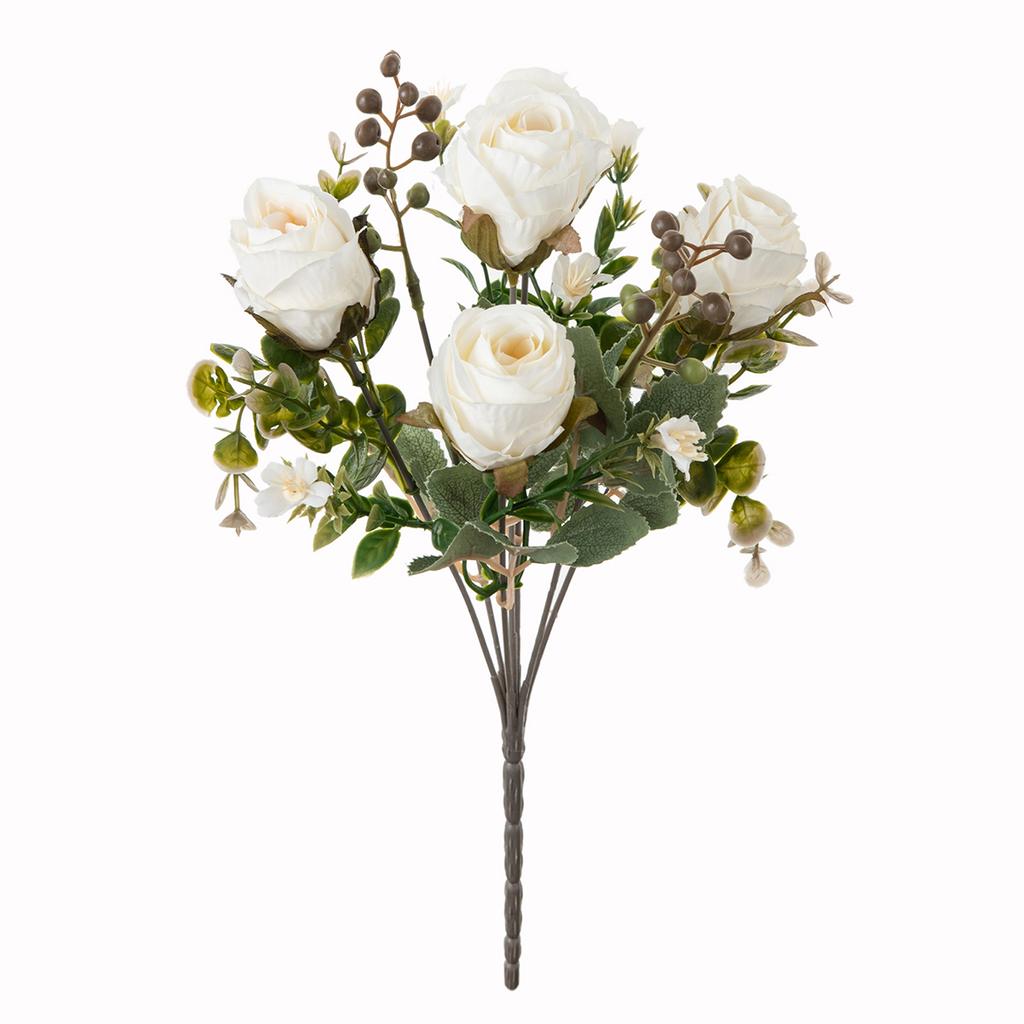 Silk Artificial Flower Rose Wedding Bridal Bouquet Home vase Festival Outdoor garden Arch diy Gift box festival party Decoration
