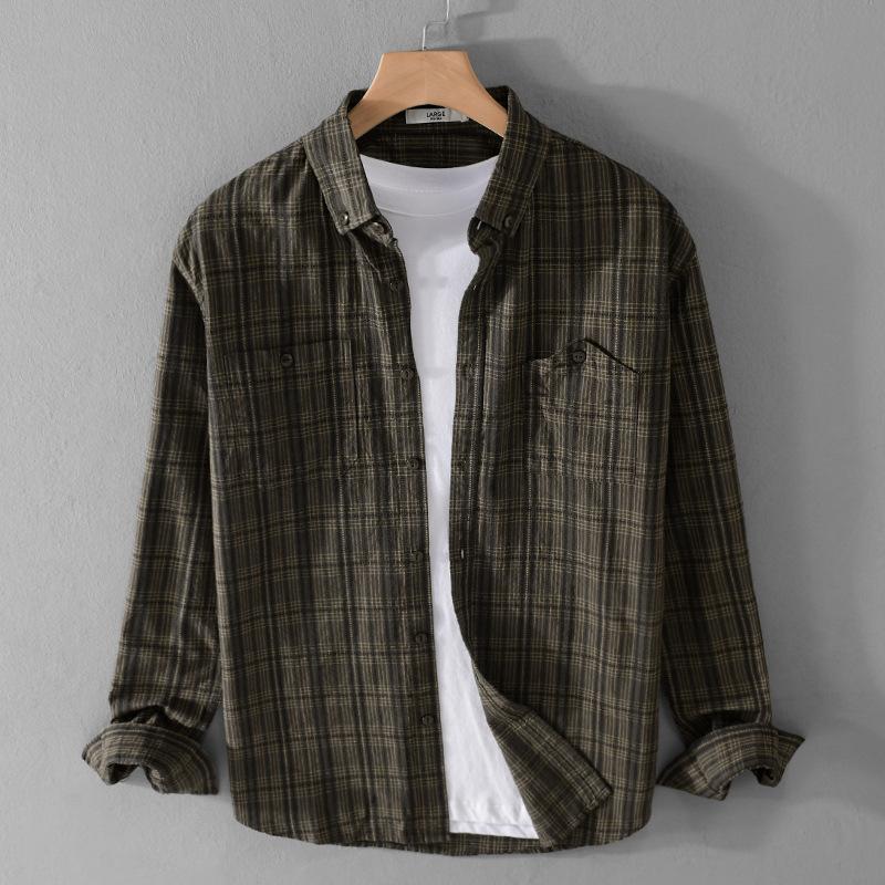 Long Sleeve Fit Striped Top Shirt