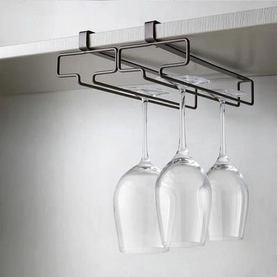 Wein Glas Halter Wein Tasse Halter Unter Regal Wein Glas Aufhänger Metall Organizer Für Platzsparend Wein Gläser Rack Für Regal