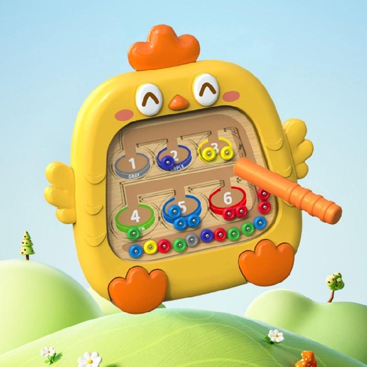 Childrens Magnetic Sketch Pad With Chicken Design Educational Toy Stimulates Imagination Safe Durable Plastic