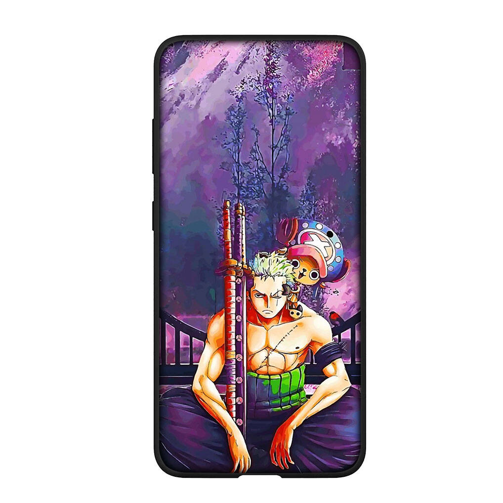 For Samsung Galaxy S25 S24 S23 S22 Ultra FE Plus A37 A57 A56 A55 A06 A16 A15 A36 A26 A35 A05 A25 A54 A34 Phone Case Roronoa Zoro One Piece Luffy Cover