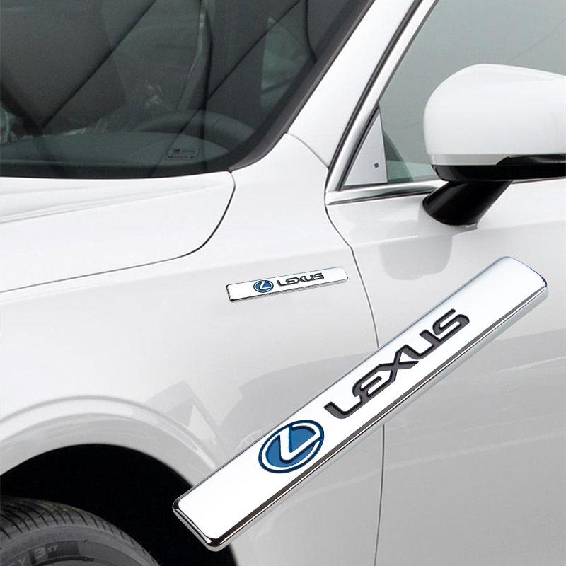 PYZW6 3D Metal Logo Stickers Car Body Trunk Emblem Decal For Lexus F SPORT ES RX NX LS UX LM LX GX LC RZ IS CT GS RC HS SC TX LBX IS30