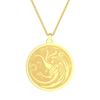 Kinitial New March Head Dragon Necklace Balerion, Meraxes and Vhagar Pendants Aegon Dragon Pendant Targaryen Dragon Necklace